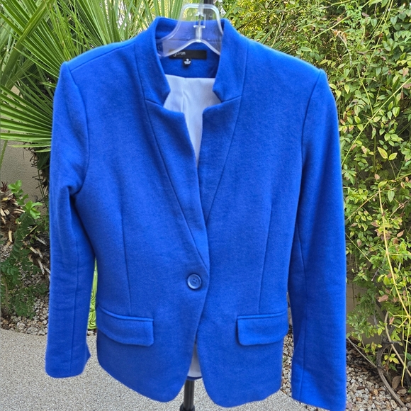 EUC Gibson Cobalt Blue Notched Blazer, Size S - Picture 3 of 7